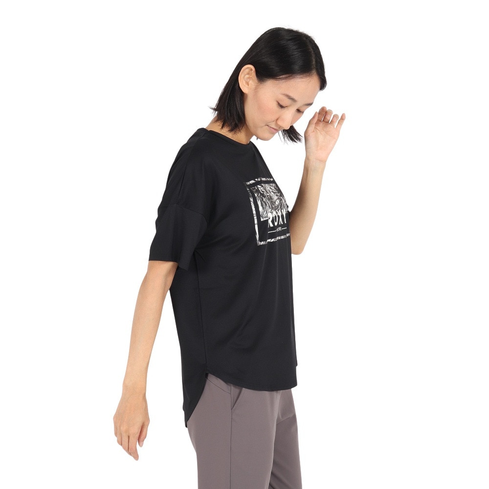 ロキシー（ROXY）（レディース）速乾 水陸両用 半袖Tシャツ HEALING TIME 24FWRST244518BLK