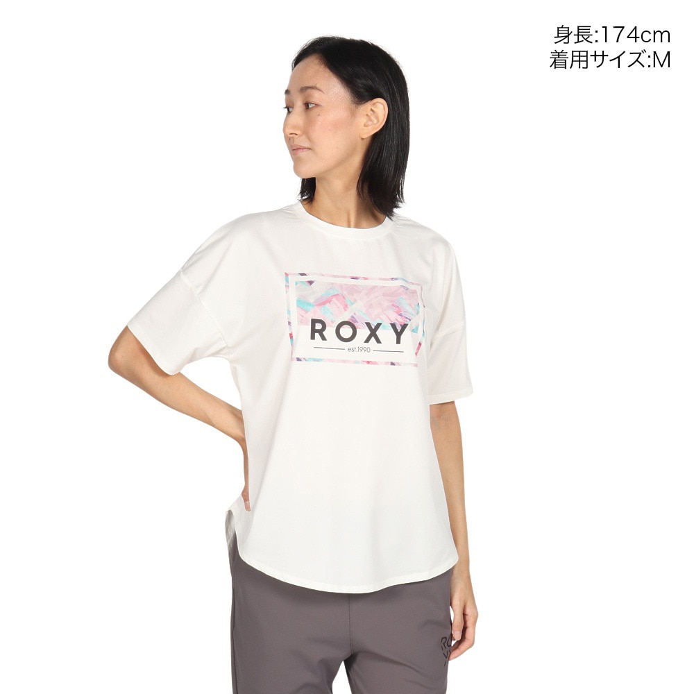 ロキシー（ROXY）（レディース）速乾 水陸両用 半袖Tシャツ HEALING TIME 24FWRST244518WHT
