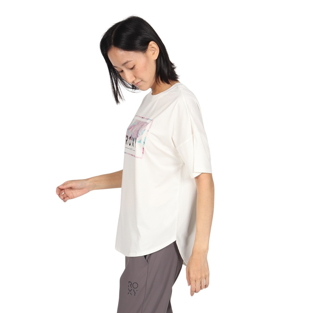 ロキシー（ROXY）（レディース）速乾 水陸両用 半袖Tシャツ HEALING TIME 24FWRST244518WHT