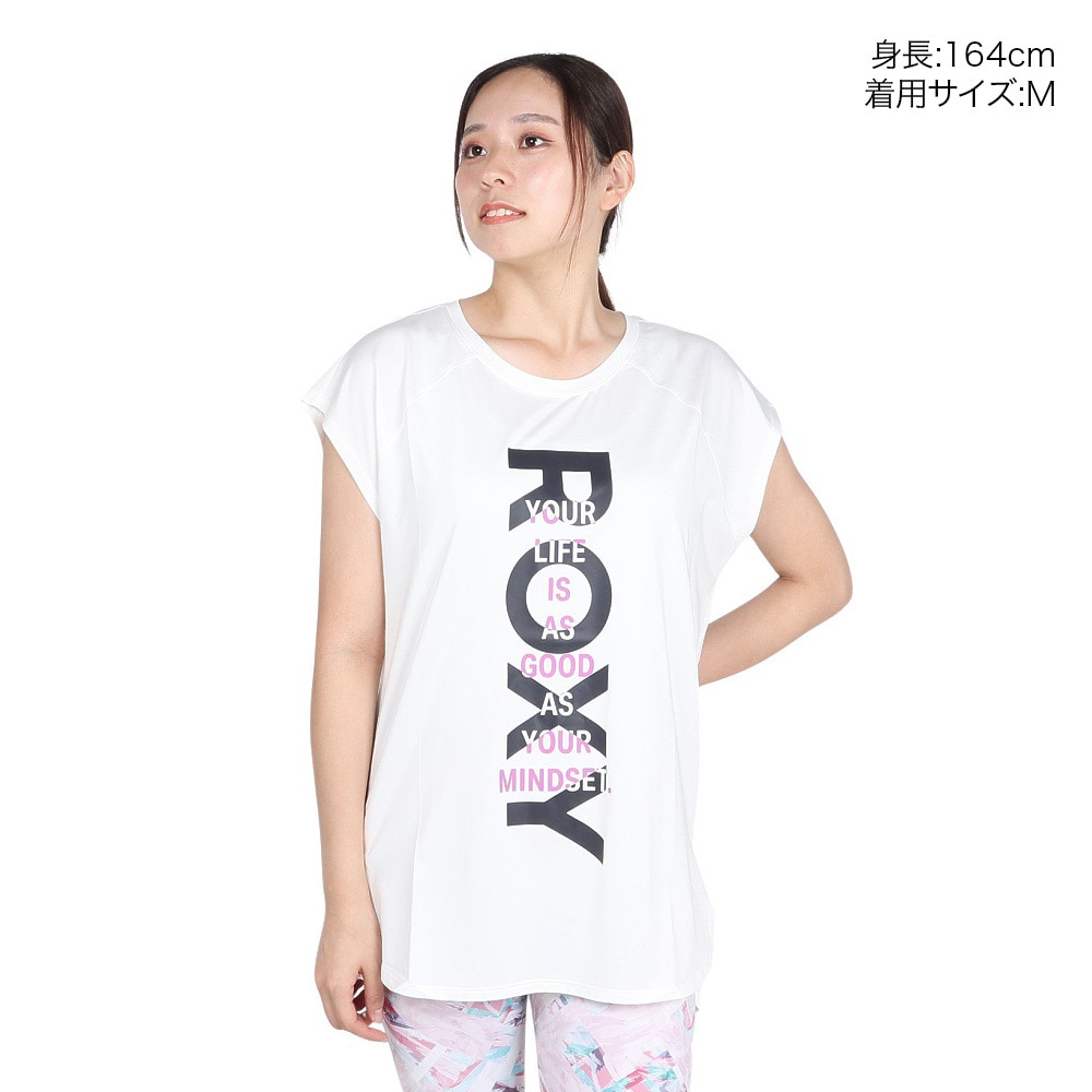 ロキシー（ROXY）（レディース）水陸両用 速乾 UVカットTシャツ AS GOOD AS 24FWRST244531WHT