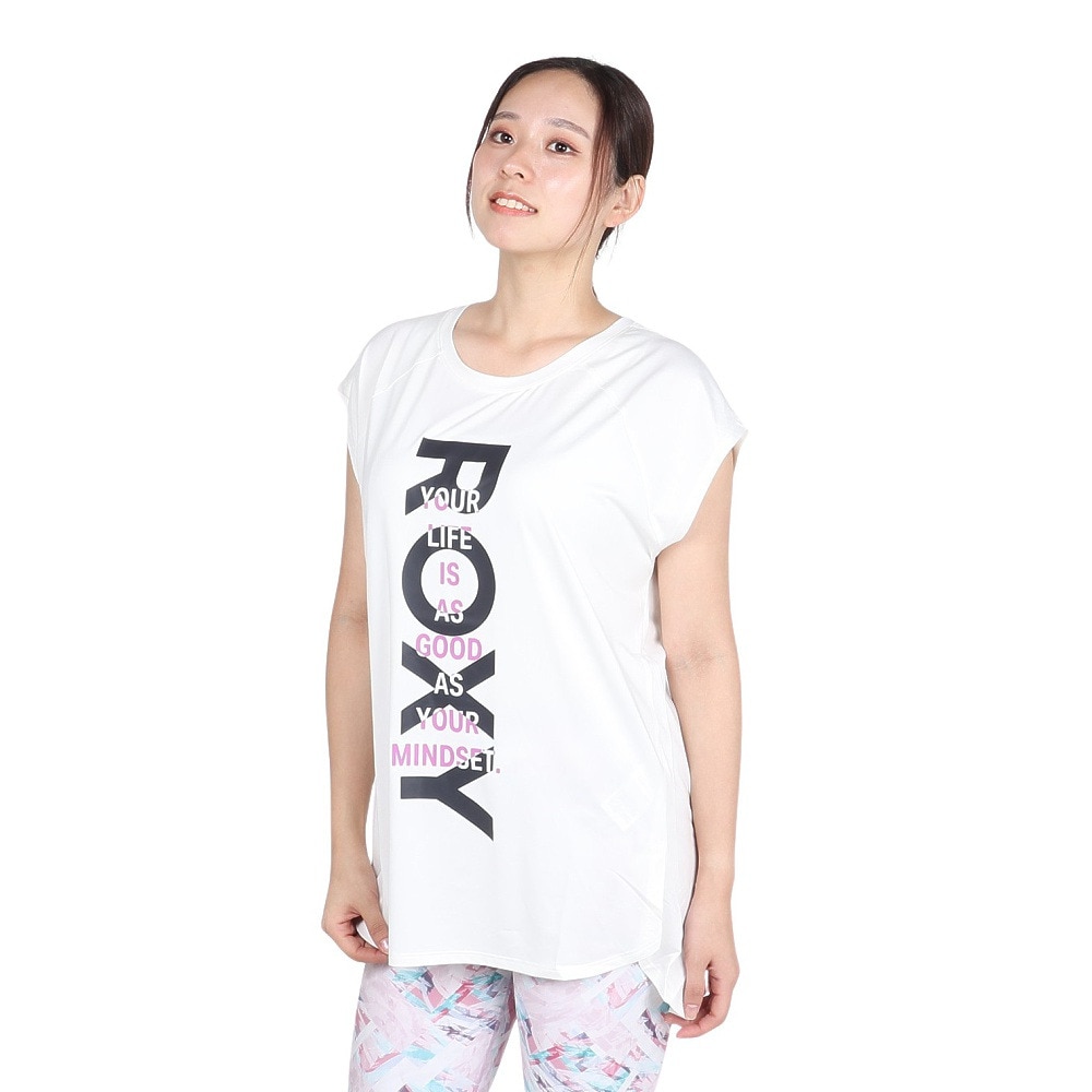 ロキシー（ROXY）（レディース）水陸両用 速乾 UVカットTシャツ AS GOOD AS 24FWRST244531WHT