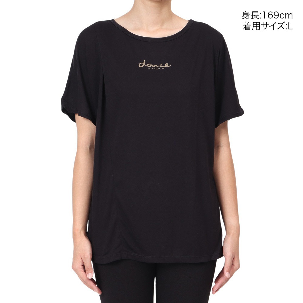 ジーフィット（G-FIT）（レディース）リラックスフィットショートスリーブトップ GA-C657TS-B