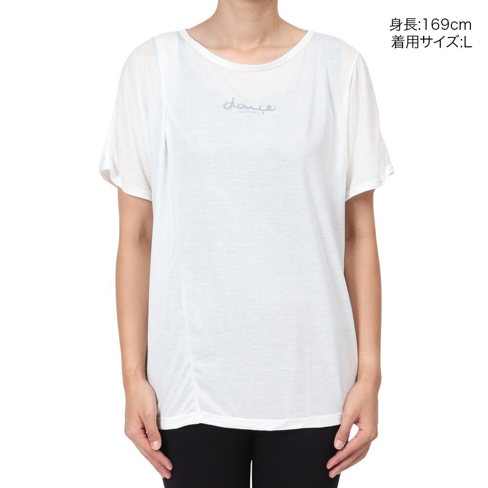 ジーフィット（G-FIT）（レディース）リラックスフィットショートスリーブトップ GA-C657TS-W