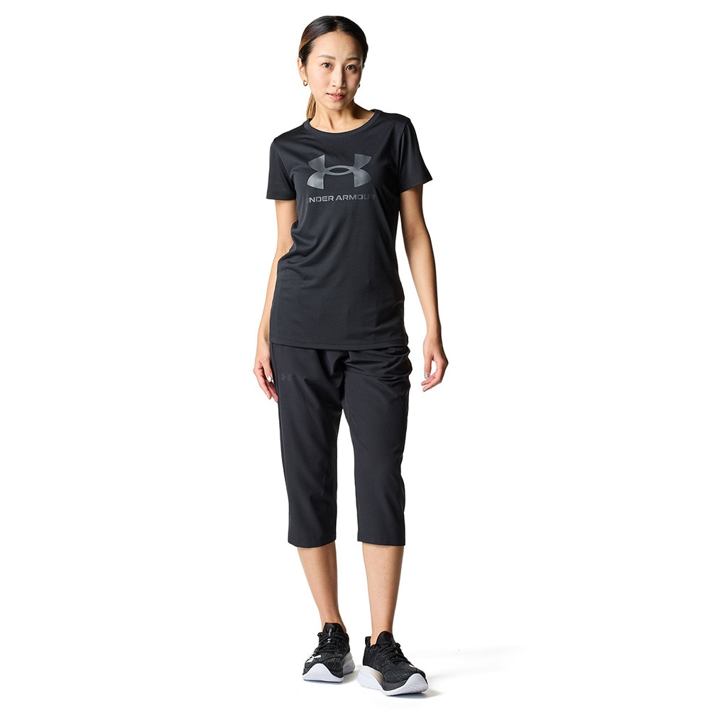 アンダーアーマー（UNDER ARMOUR）（レディース）テック ビッグロゴ ショートスリーブ Tシャツ 6001334 001