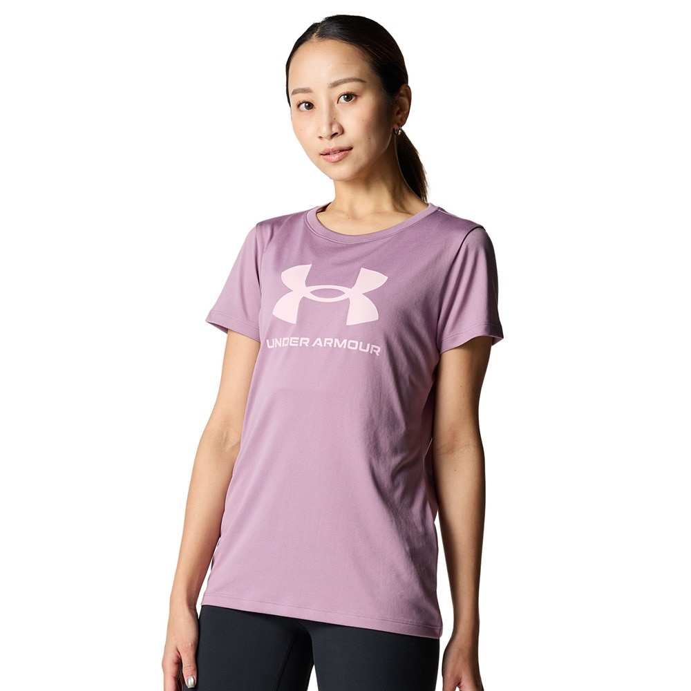 アンダーアーマー（UNDER ARMOUR）（レディース）テック ビッグロゴ ショートスリーブ Tシャツ 6001334 521