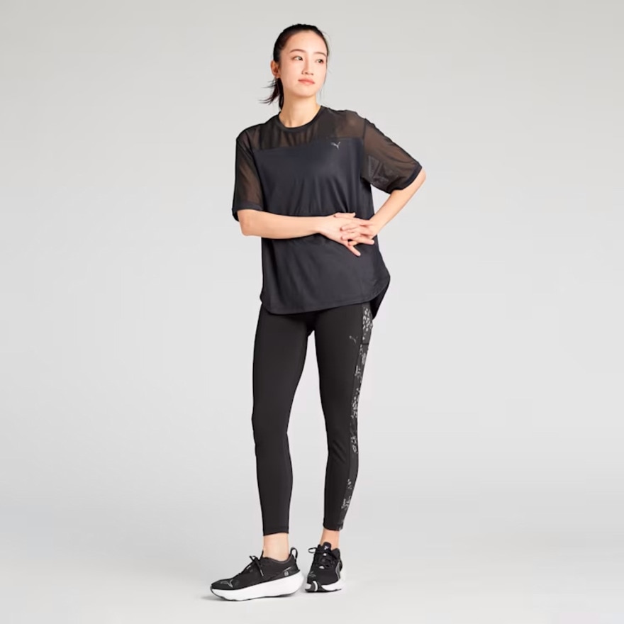 プーマ（PUMA）（レディース）ヨガ スタジオ ベーシック 半袖 Tシャツ 527014 01 BLK