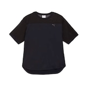 (レディース)ヨガ スタジオ ベーシック 半袖 Tシャツ 527014 01 BLK
