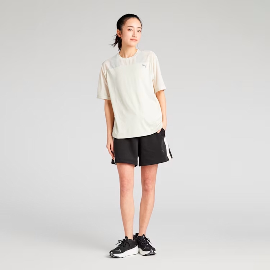 プーマ（PUMA）（レディース）ヨガ スタジオ ベーシック 半袖 Tシャツ 527014 87 BEG