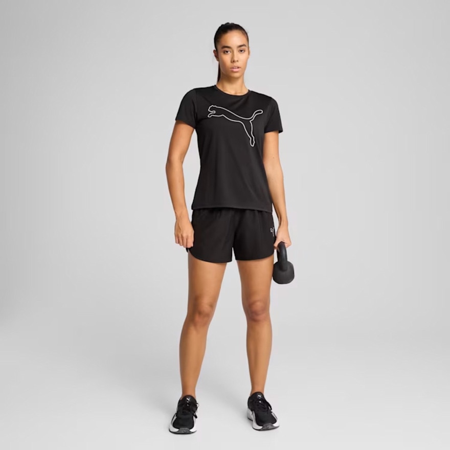 プーマ（PUMA）（レディース）トレーニング TAD エッセンシャル ロゴ 半袖 Tシャツ 527332 01 BLK