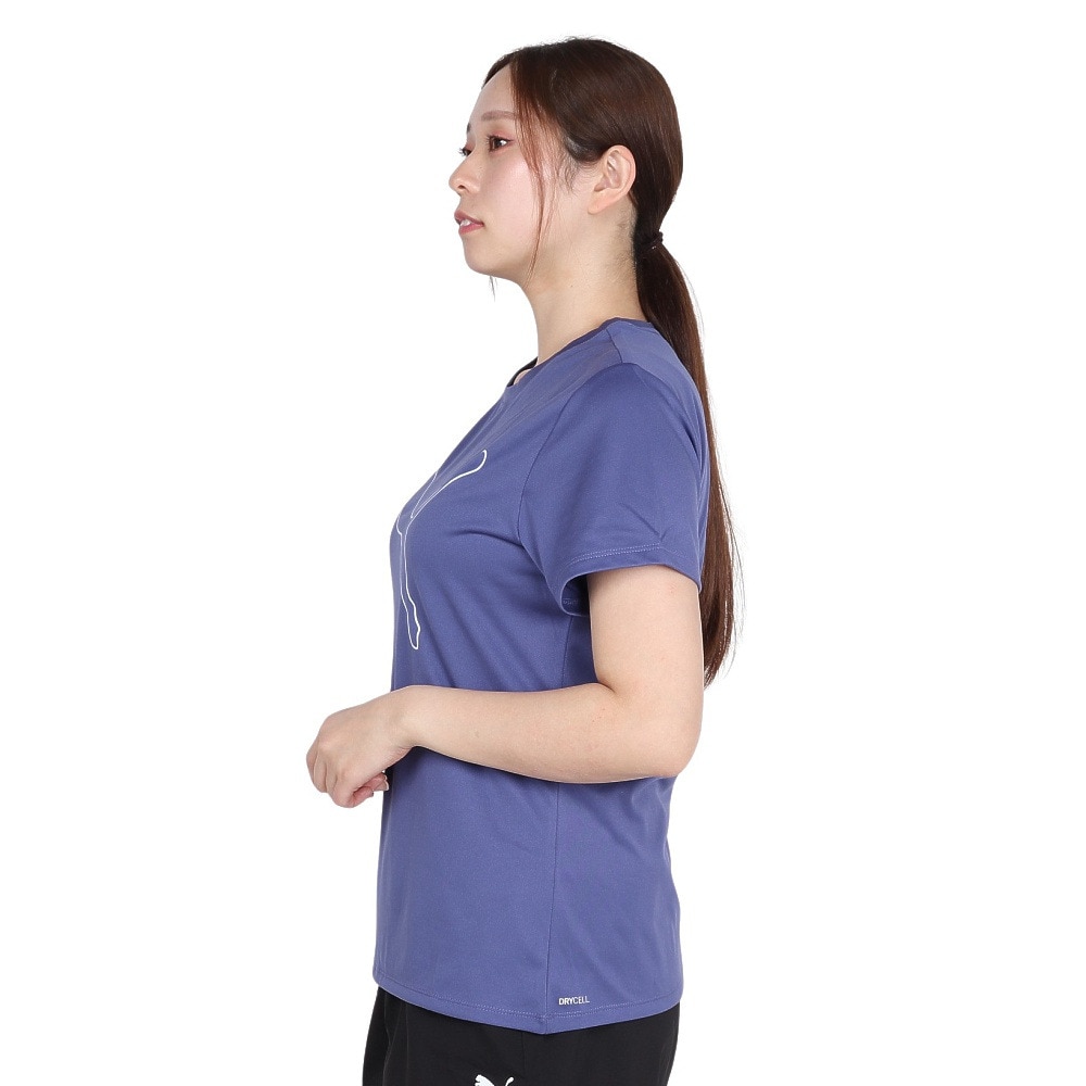 プーマ（PUMA）（レディース）トレーニング TAD エッセンシャル ロゴ 半袖 Tシャツ 527332 46 BGRY