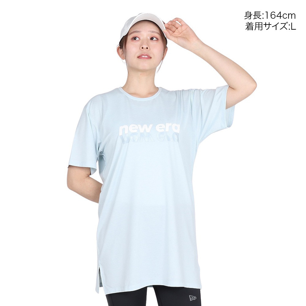 ニューエラ（NEW ERA）（レディース）パフォーマンスアパレル 半袖 テック ロングレングス Tシャツ 14411948