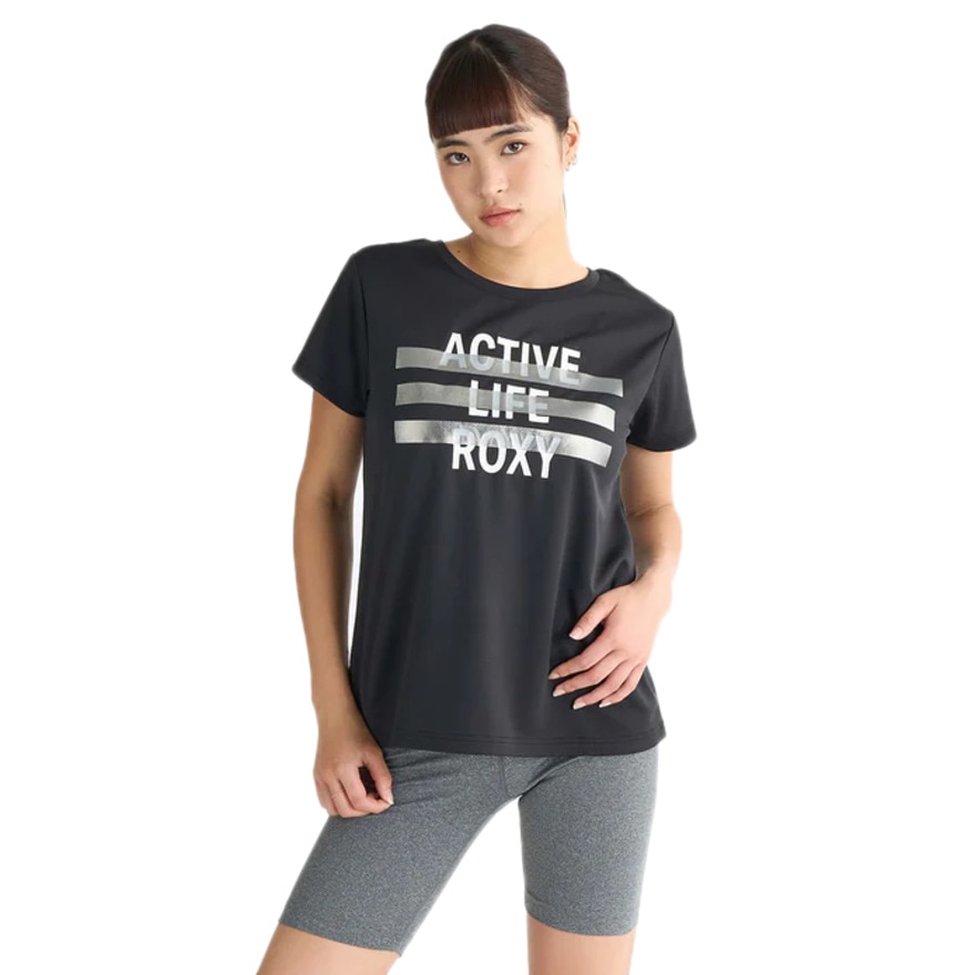 ロキシー（ROXY）（レディース）FLASHBACK Tシャツ 25SPRST251538BLK
