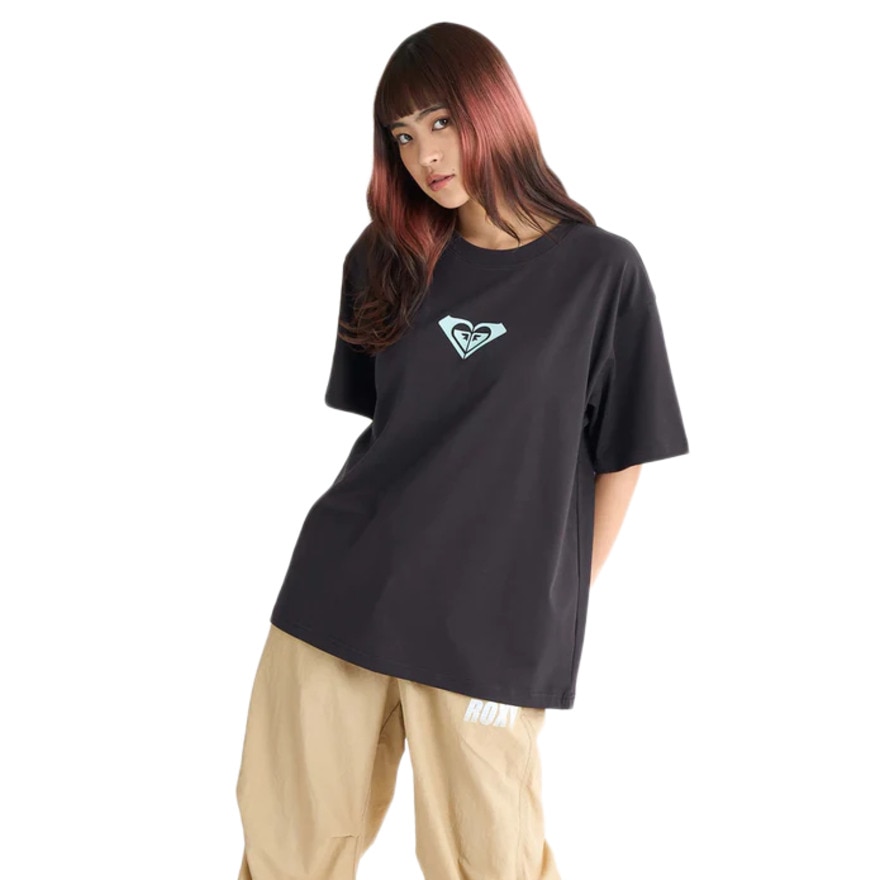 ロキシー（ROXY）（レディース）KEEP CLOSE 半袖Tシャツ 25SPRST251548BLK
