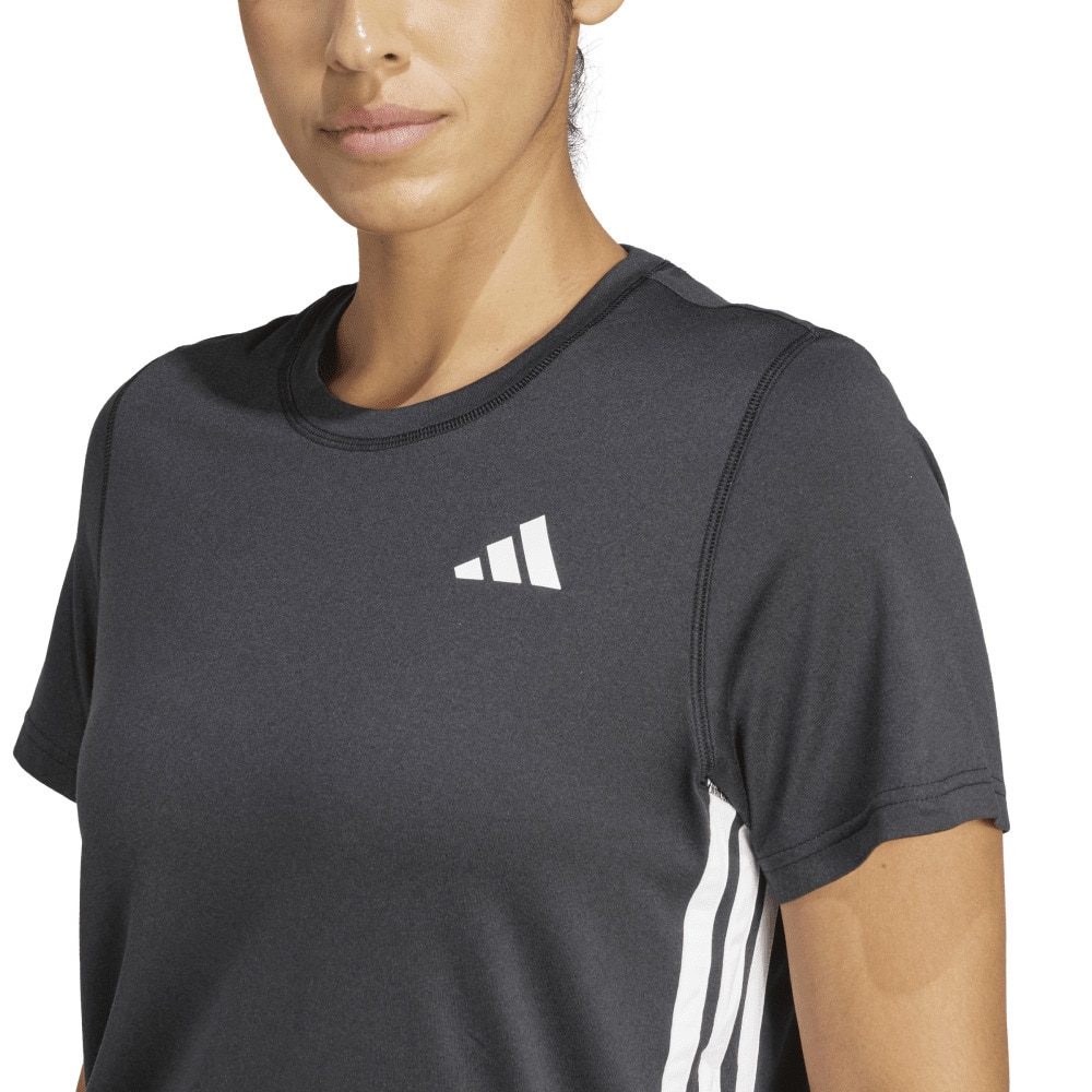 アディダス（adidas）（レディース）トレイン エッセンシャルズ スリーストライプス ワークアウト半袖Tシャツ KUC81-JH1392