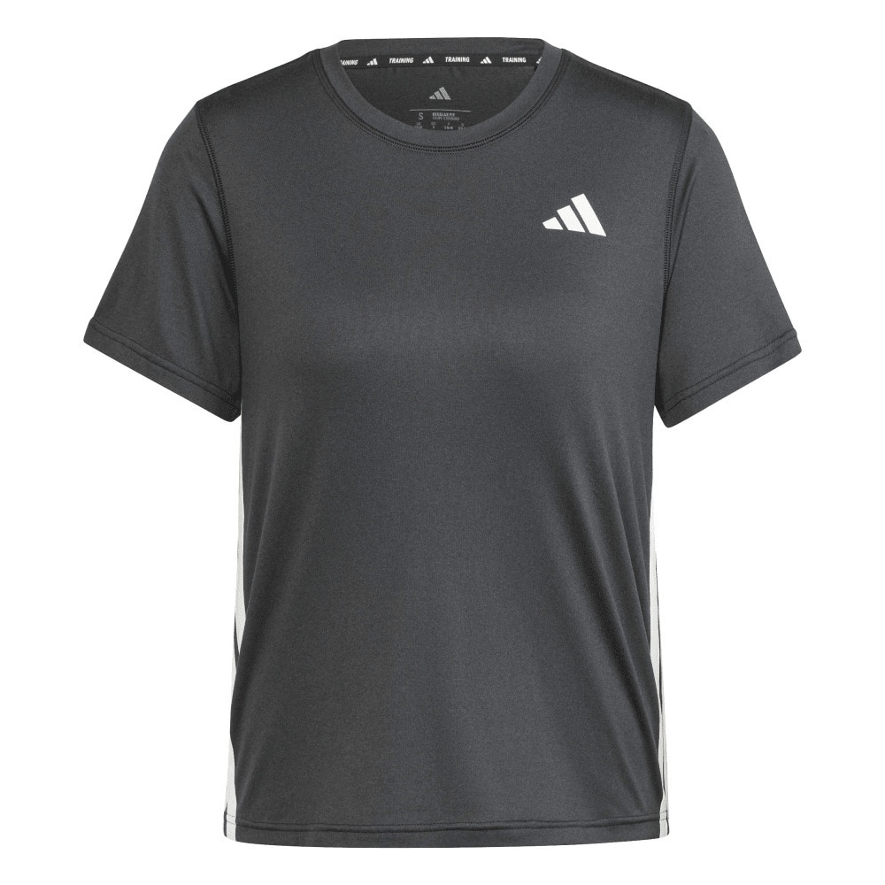アディダス（adidas）（レディース）トレイン エッセンシャルズ スリーストライプス ワークアウト半袖Tシャツ KUC81-JH1392