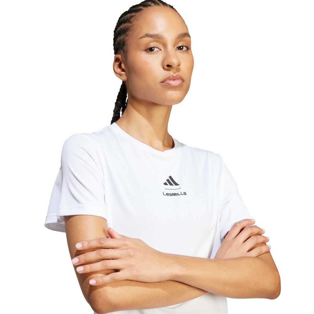 アディダス（adidas）（レディース）Les Mills グラフィック 半袖Tシャツ KRL49-JJ1430