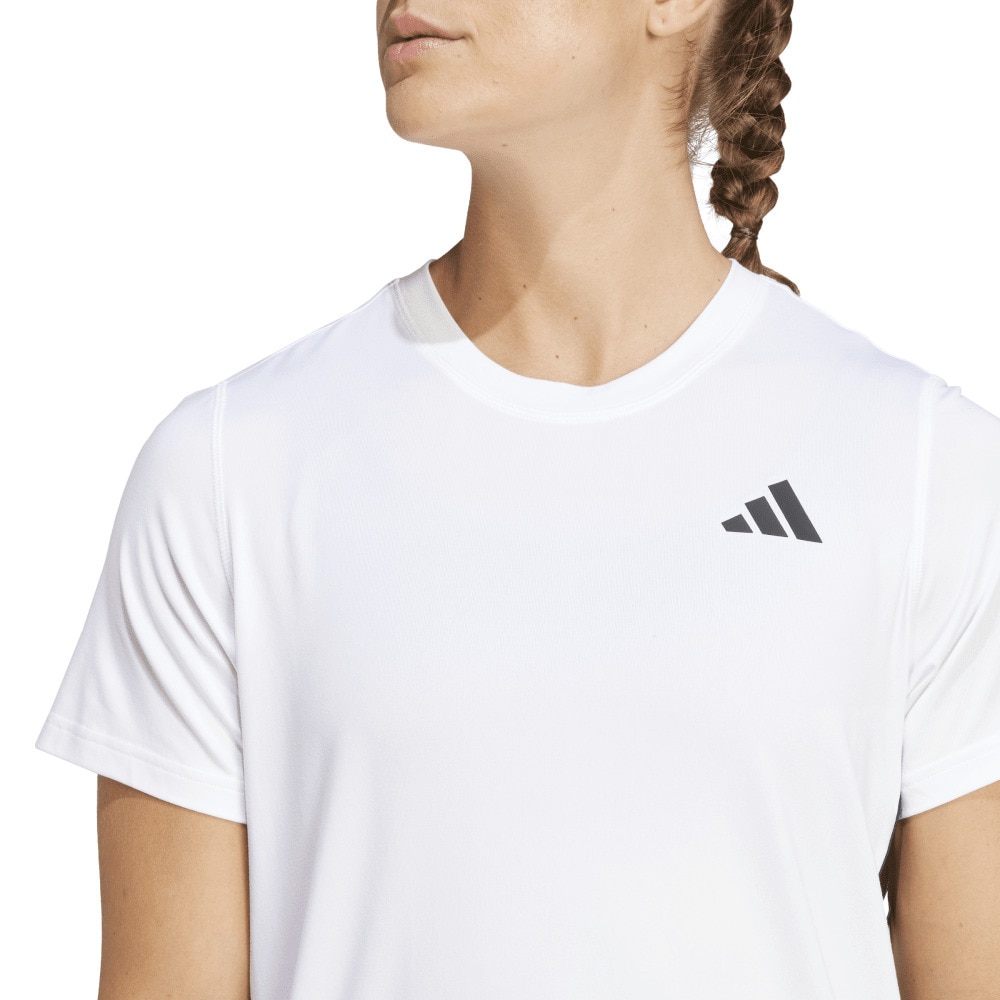 アディダス（adidas）（レディース）トレイン エッセンシャルズ スリーストライプス ワークアウト半袖Tシャツ KUC81-JH1393