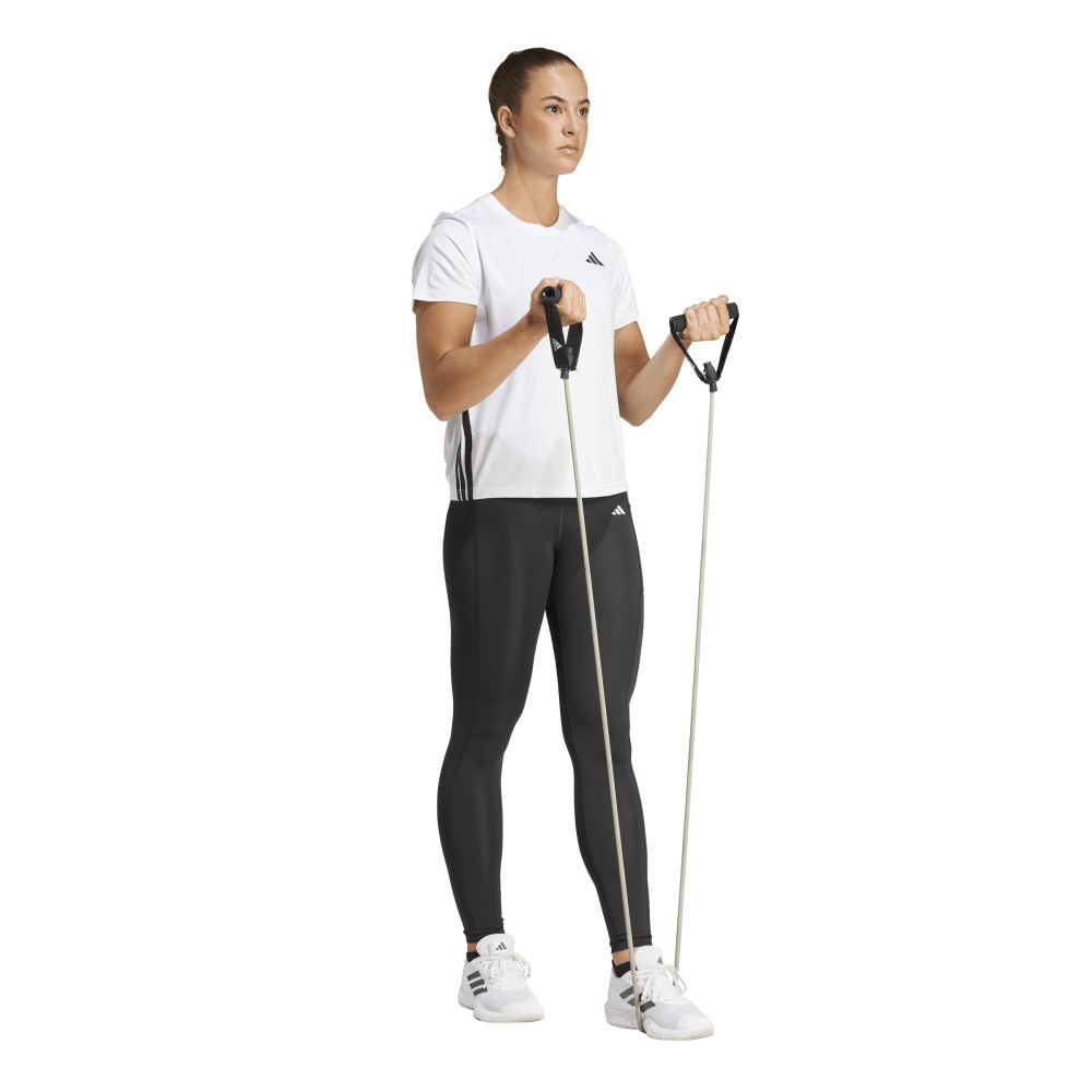 アディダス（adidas）（レディース）トレイン エッセンシャルズ スリーストライプス ワークアウト半袖Tシャツ KUC81-JH1393