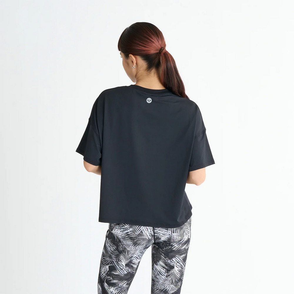 ロキシー（ROXY）（レディース）TREAUSRE YOURSELF 半袖Tシャツ フィットネス スポーツ 25SURST252563BLK