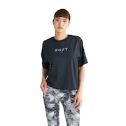 (レディース)TREAUSRE YOURSELF 半袖Tシャツ フィットネス スポーツ 25SURST252563BLK