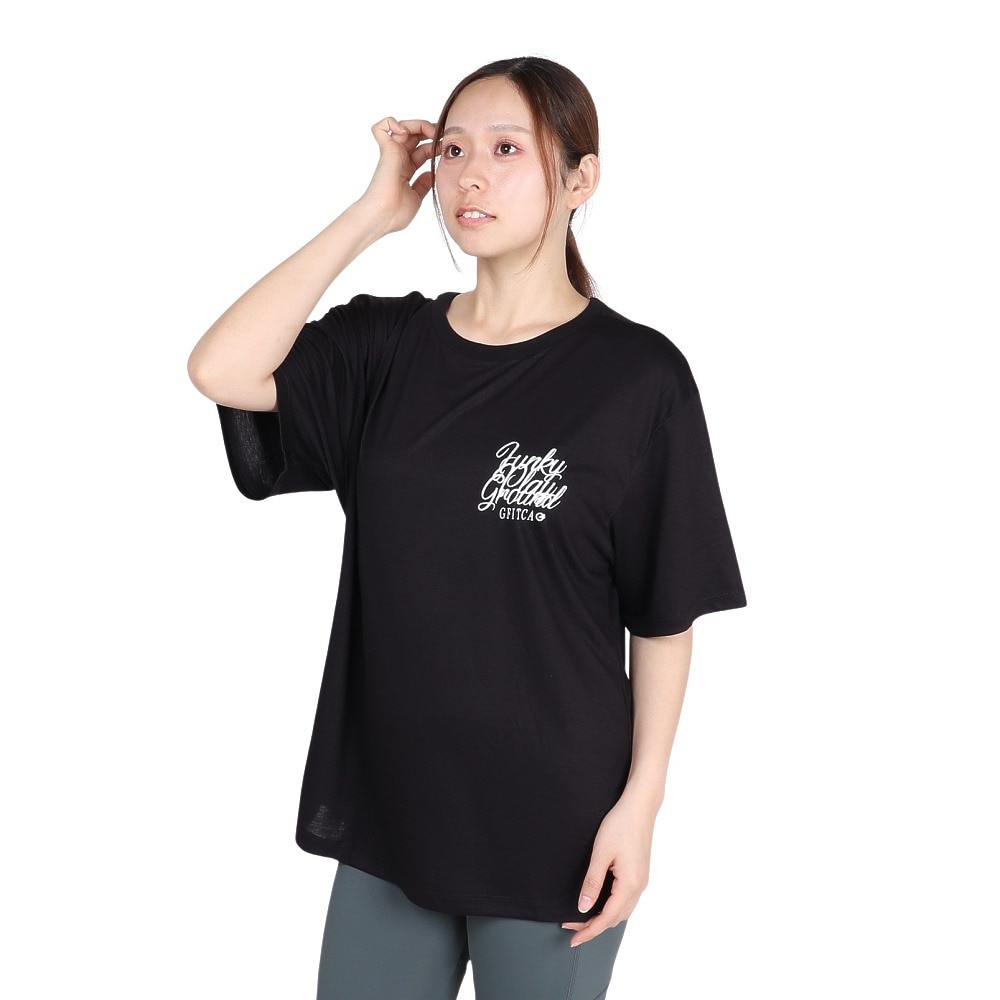 ジーフィット（G-FIT）（レディース）リラックスフィット半袖トップ GA-C673TS-B