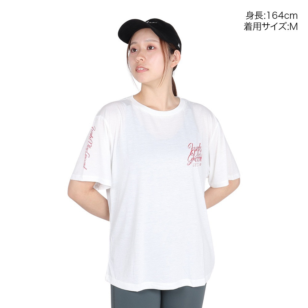 ジーフィット（G-FIT）（レディース）リラックスフィット半袖トップ GA-C673TS-W