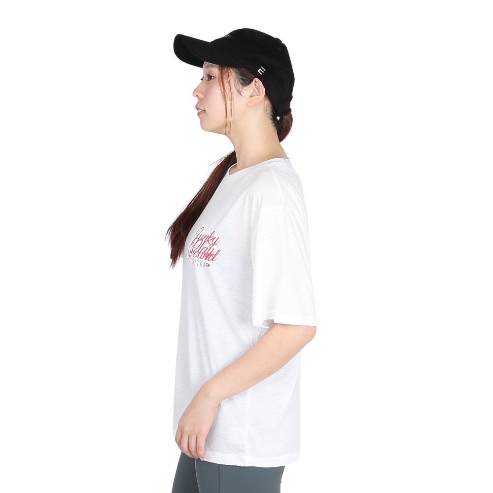 ジーフィット（G-FIT）（レディース）リラックスフィット半袖トップ GA-C673TS-W