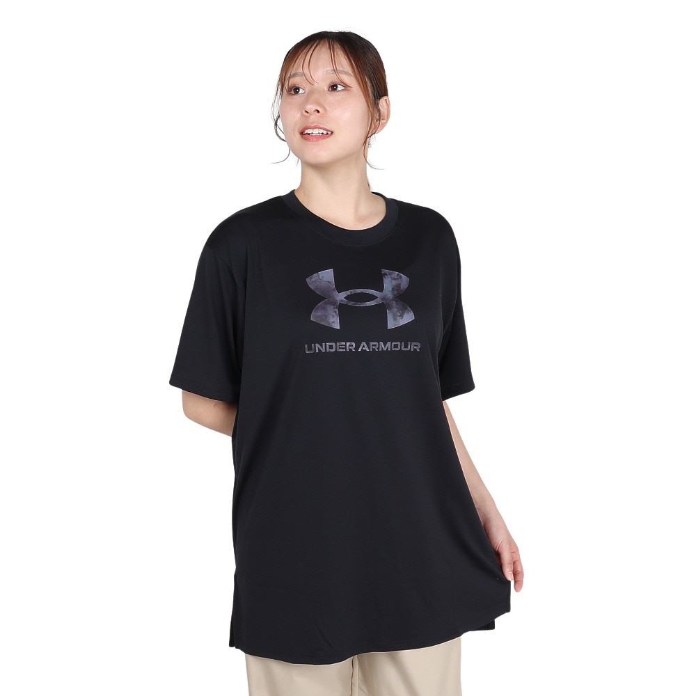 アンダーアーマー（UNDER ARMOUR）（レディース）テック オーバーサイズド ビッグロゴ Tシャツ 6007702 001