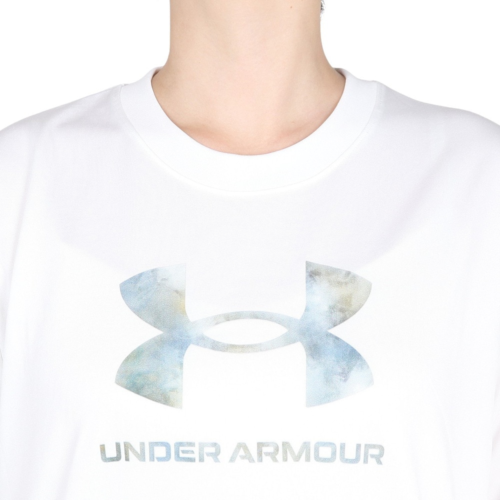 アンダーアーマー（UNDER ARMOUR）（レディース）テック オーバーサイズド ビッグロゴ Tシャツ 6007702 100