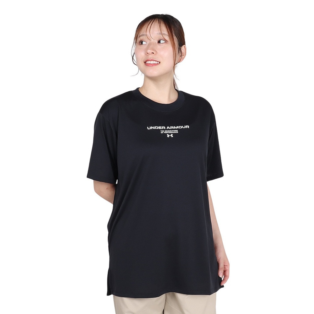 アンダーアーマー（UNDER ARMOUR）（レディース）テック オーバーサイズド グラフィック Tシャツ 6007704 001