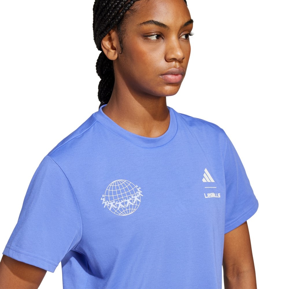 アディダス（adidas）（レディース）Les Mills チーム グラフィック 半袖Tシャツ JW3870-W3870