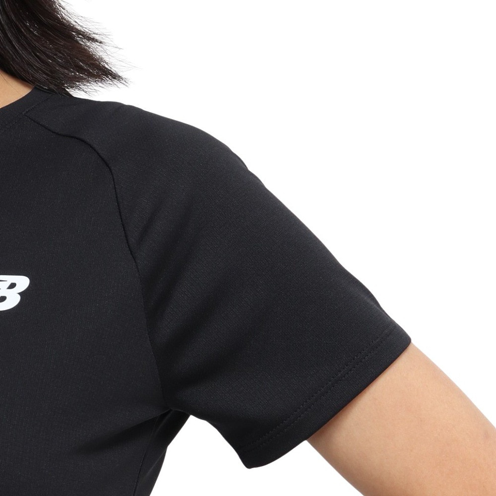 ニューバランス（new balance）（レディース）スポーツ ショートスリーブTシャツ AWT53400BK