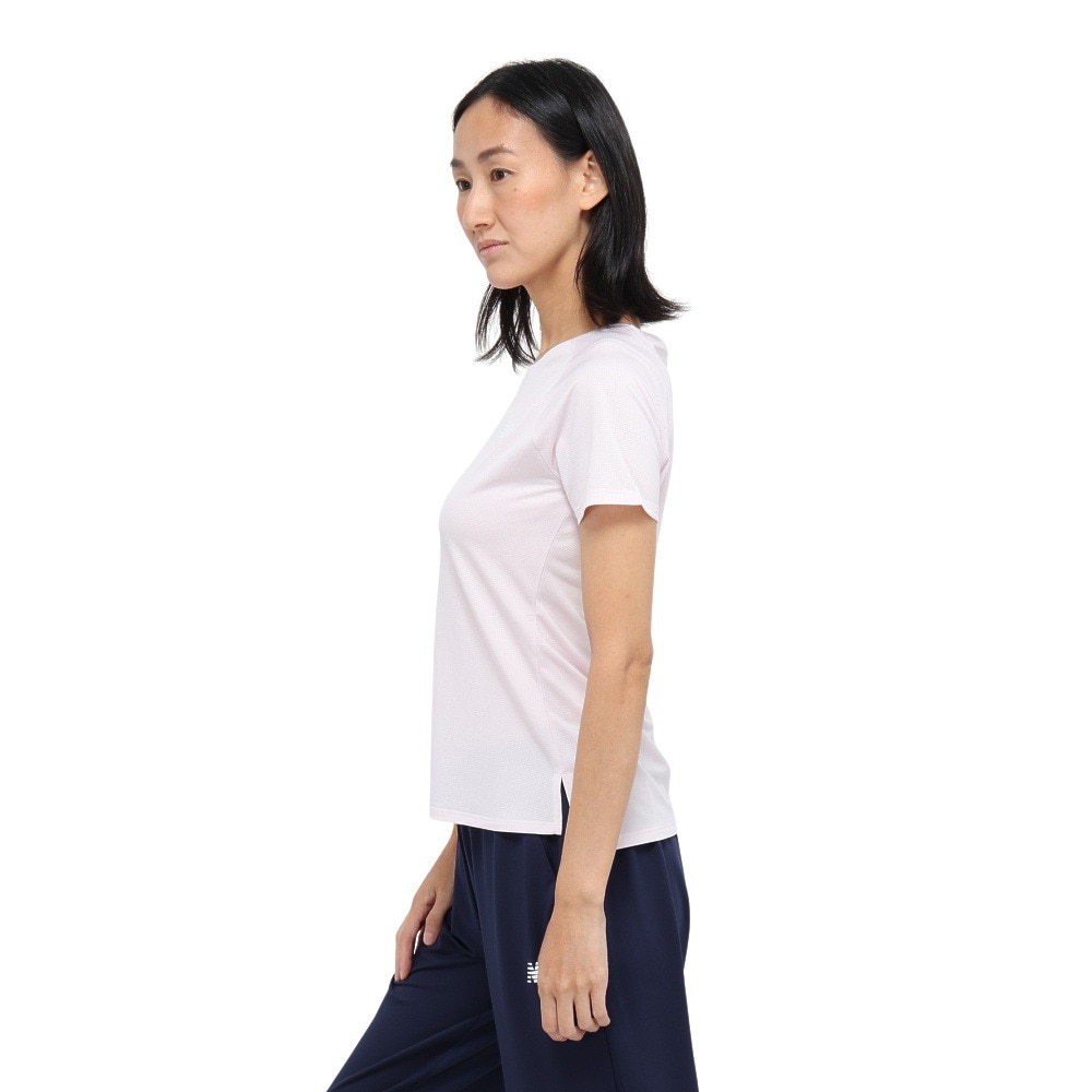 ニューバランス（new balance）（レディース）スポーツ ショートスリーブTシャツ AWT53400PTG