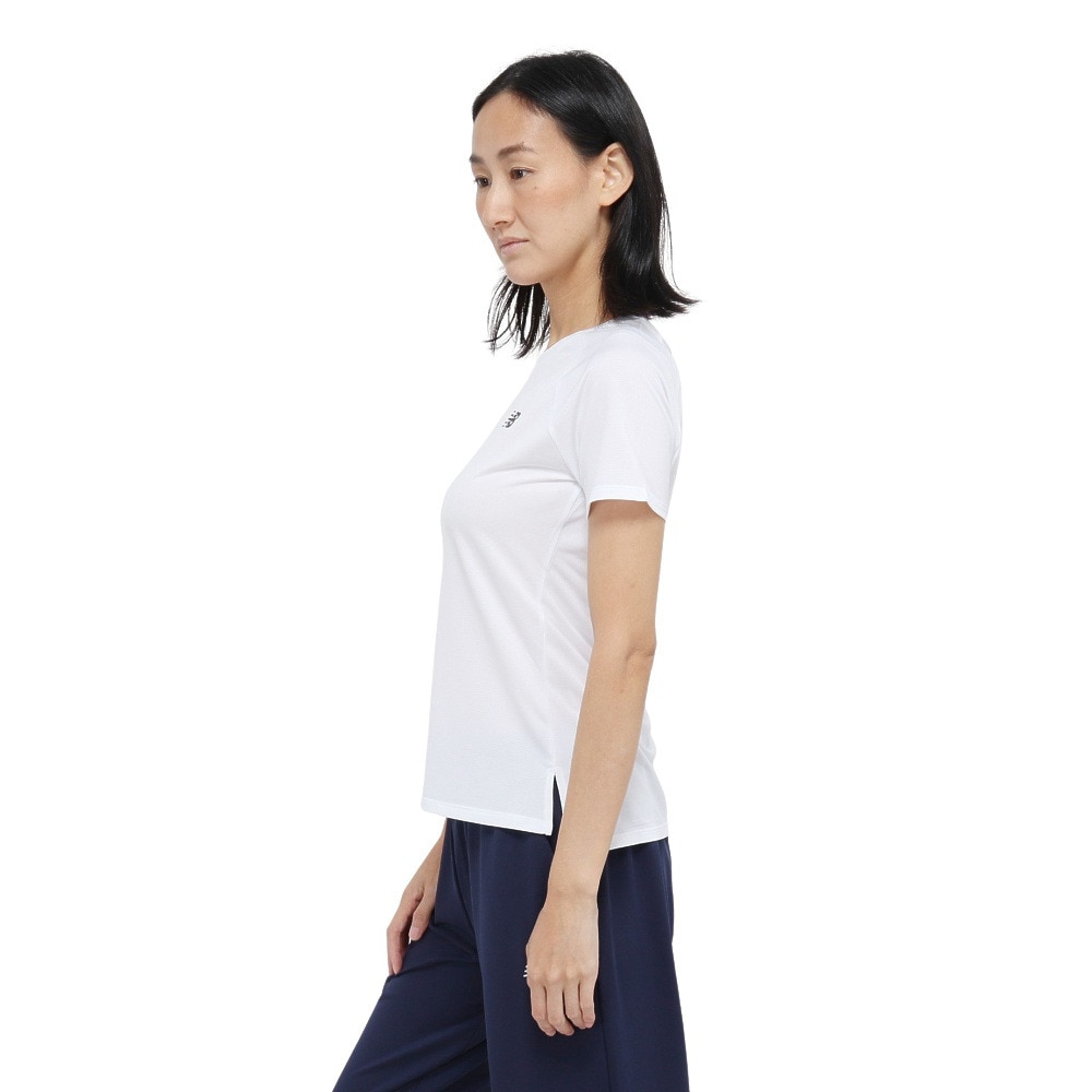 ニューバランス（new balance）（レディース）スポーツ ショートスリーブTシャツ AWT53400WT