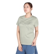 (レディース)ウィメンズ トレーニング TAD エッセンシャル ロゴ 半袖Tシャツ 527332 82 KHK