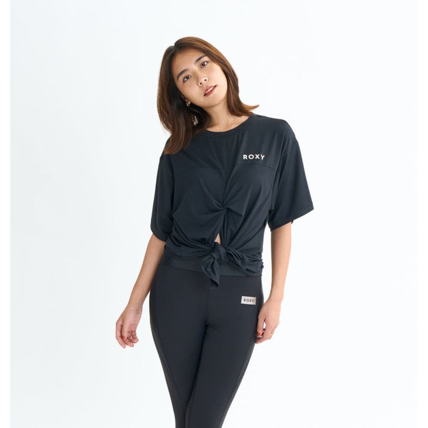 ロキシー（ROXY）（レディース）ALL IS WELL TEE フィットネス 半袖Tシャツ 25FWRDK254513BLK