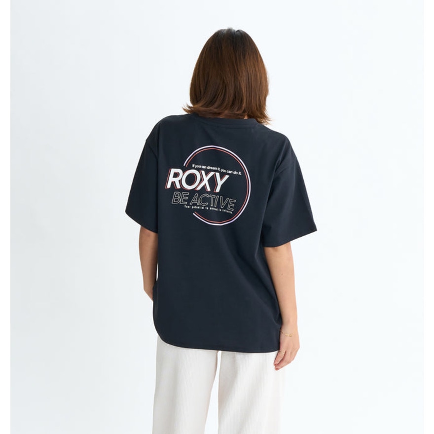 ロキシー（ROXY）（レディース）BE ACTIVE Tシャツ フィットネス 半袖 25FWRST254516BLK