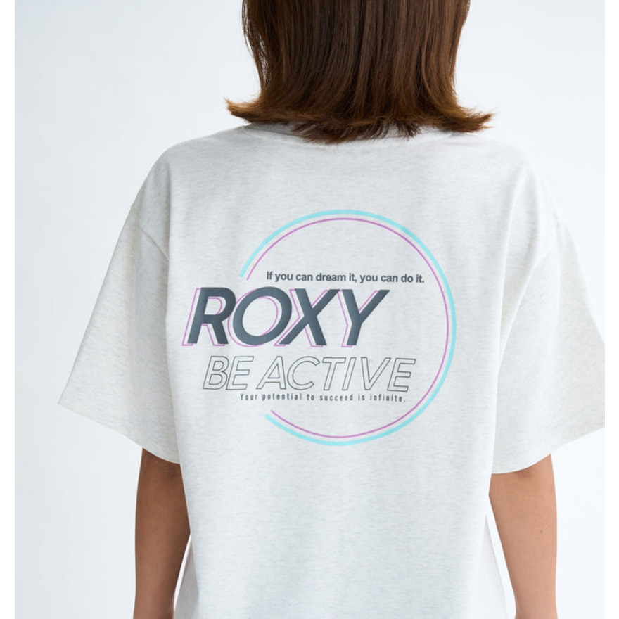 ロキシー（ROXY）（レディース）BE ACTIVE Tシャツ フィットネス 半袖 25FWRST254516LGY