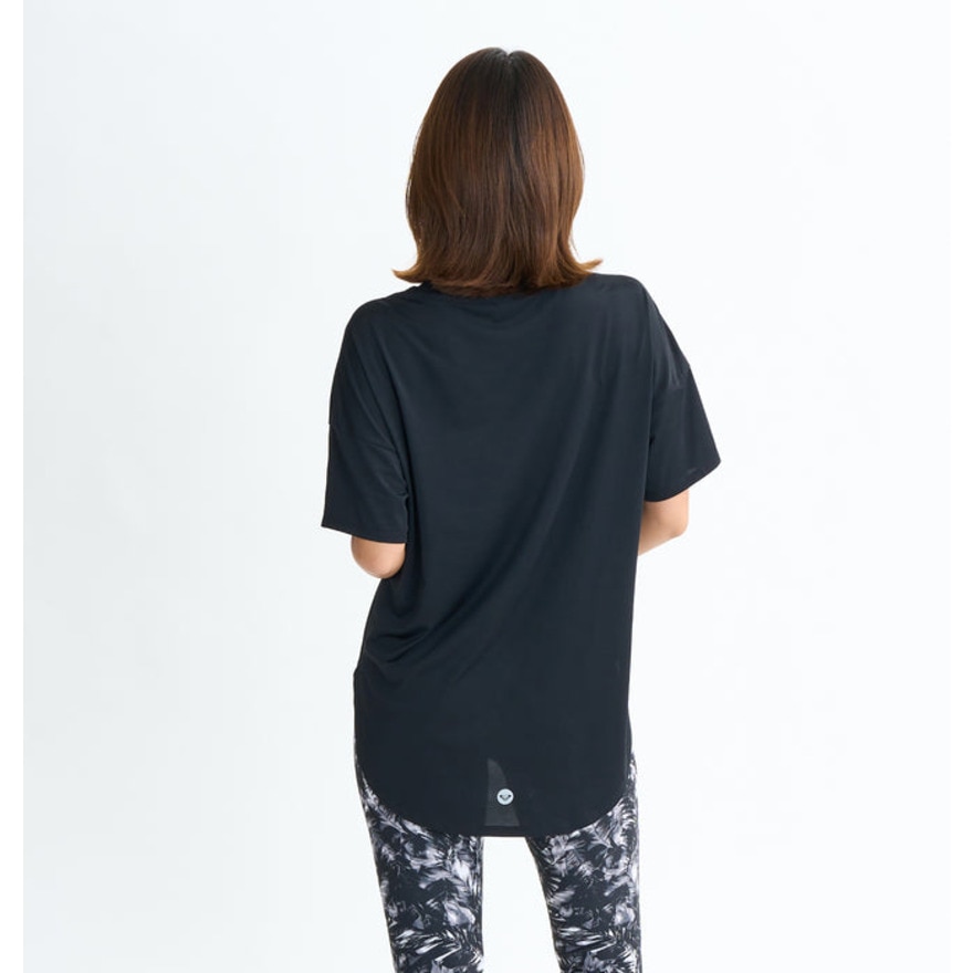 ロキシー（ROXY）（レディース）HAVE A GREAT DAY フィットネス 半袖Tシャツ 25FWRST254522BLK