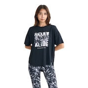 (レディース)HAVE A GREAT DAY フィットネス 半袖Tシャツ 25FWRST254522BLK