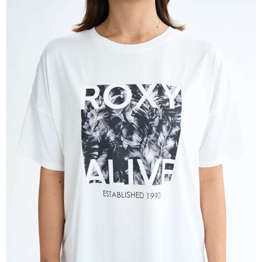 ロキシー（ROXY）（レディース）HAVE A GREAT DAY フィットネス 半袖Tシャツ 25FWRST254522WHT