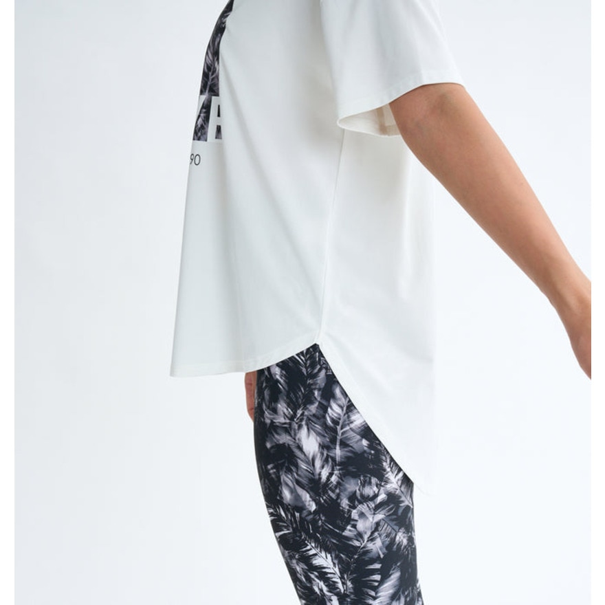 ロキシー（ROXY）（レディース）HAVE A GREAT DAY フィットネス 半袖Tシャツ 25FWRST254522WHT