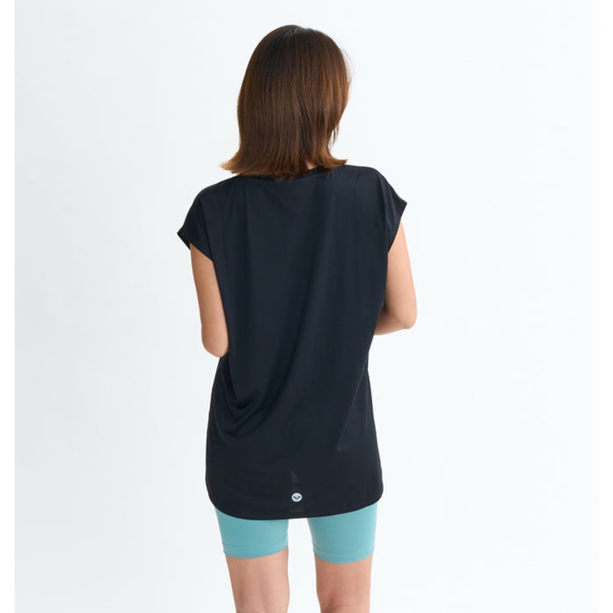 ロキシー（ROXY）（レディース）GEOMETRIC フィットネス 半袖Tシャツ 25FWRST254534BLK