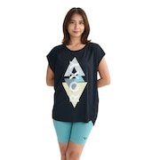 (レディース)GEOMETRIC フィットネス 半袖Tシャツ 25FWRST254534BLK