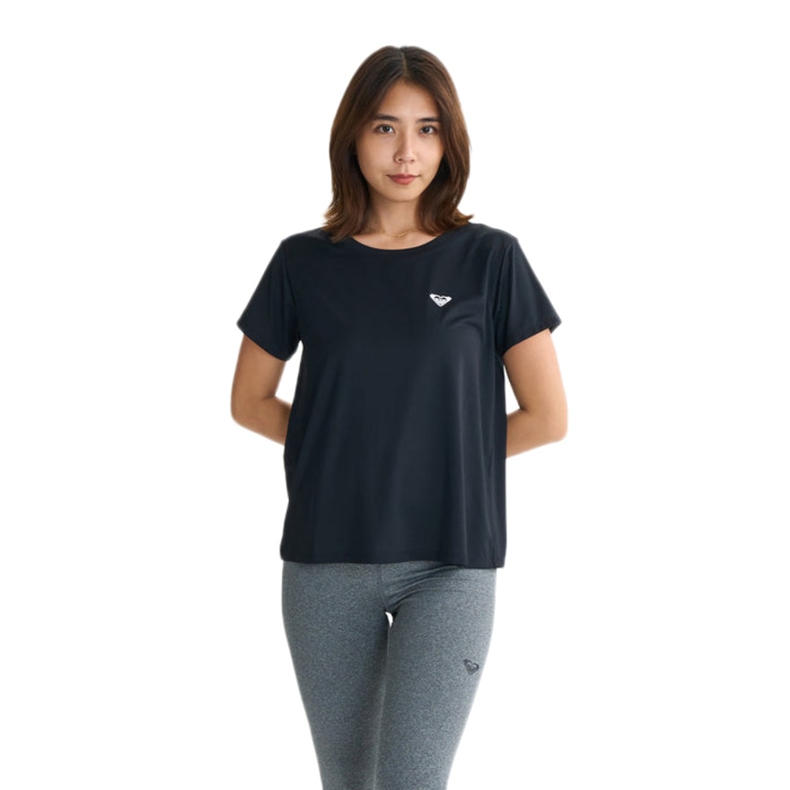 ロキシー（ROXY）（レディース）MY 1ST ROXY フィットネス 半袖Tシャツ 25FWRST254536BLK