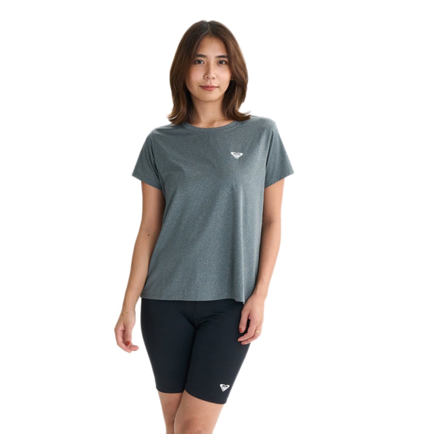 ロキシー（ROXY）（レディース）MY 1ST ROXY フィットネス 半袖Tシャツ 25FWRST254536GRY