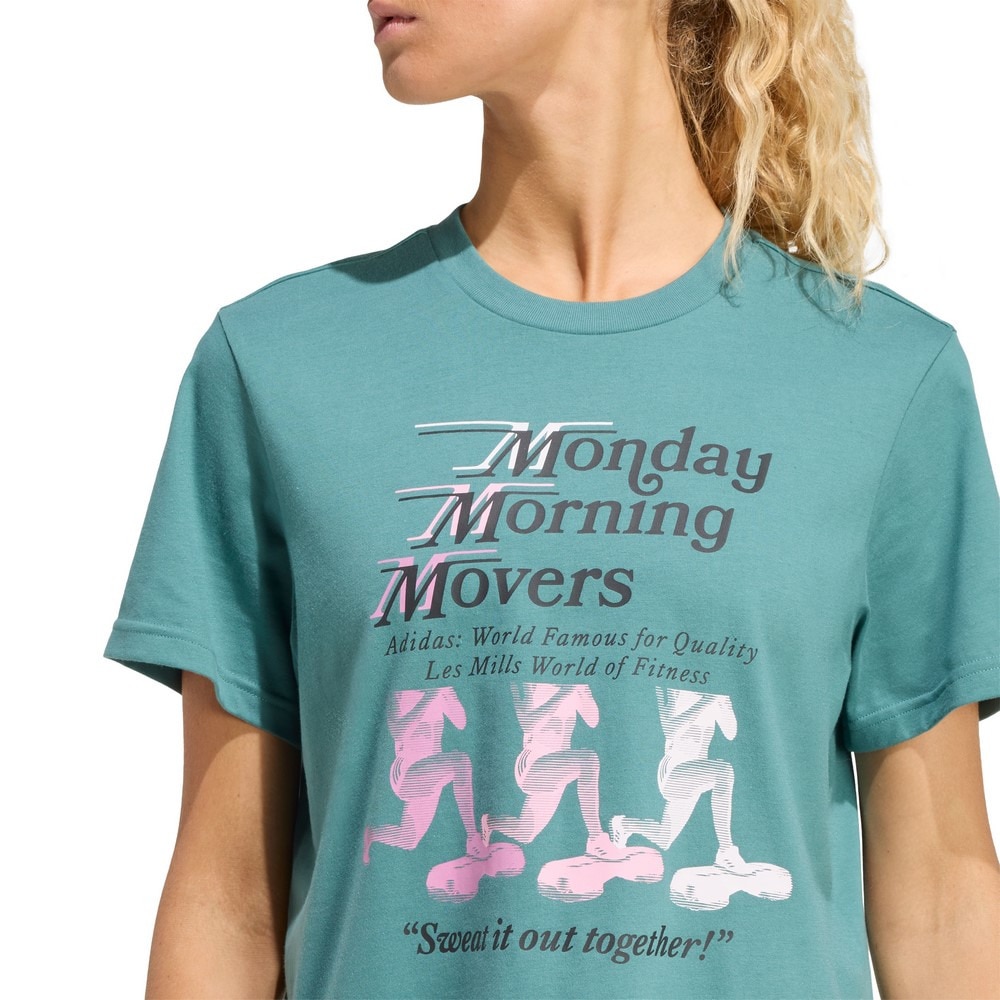 アディダス（adidas）（レディース）Les Mills ムーバーズ グラフィック Tシャツ SU035-KE7815