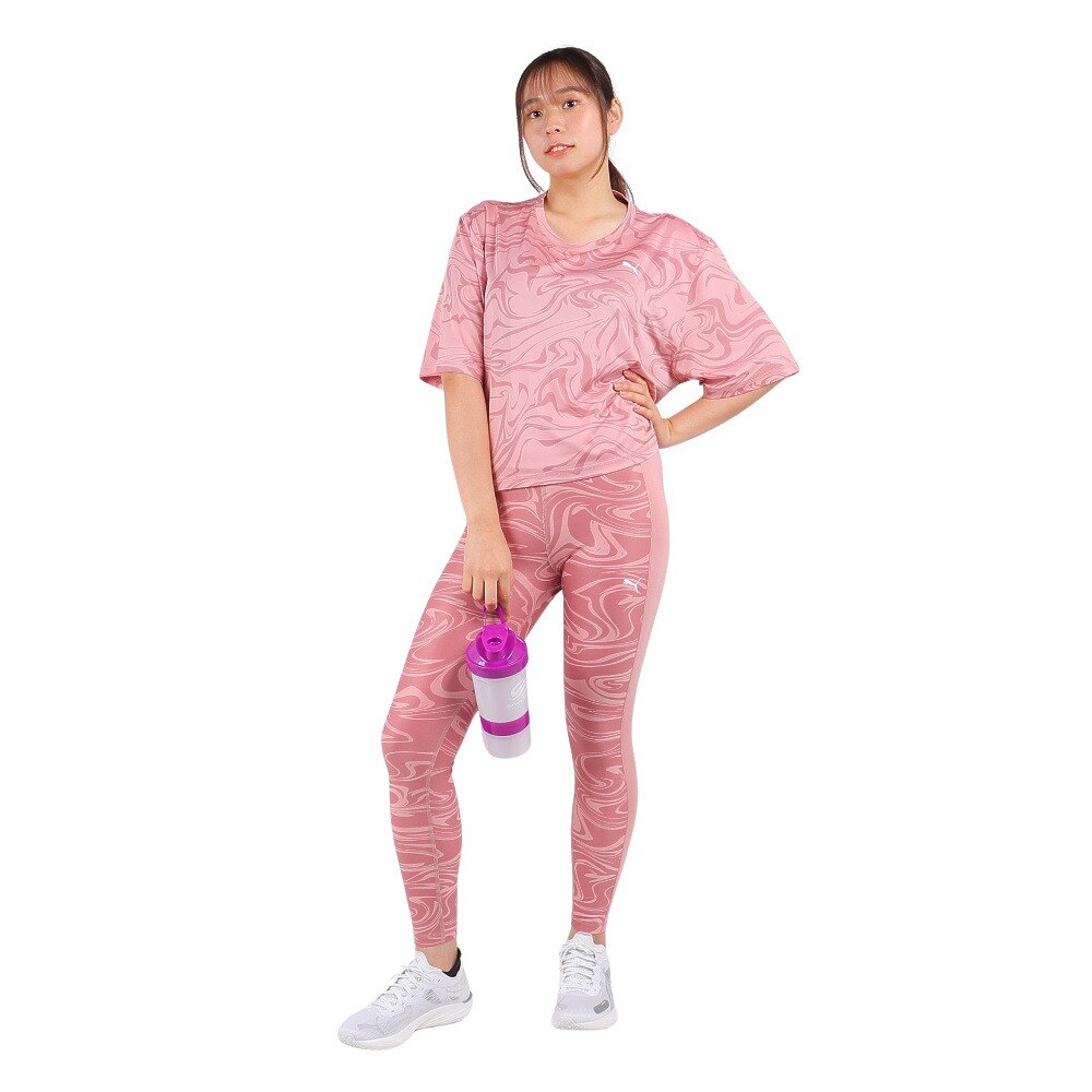 プーマ（PUMA）（レディース）半袖Tシャツ レディース TRAIN FAVORITE CROP  523659 23 PNK