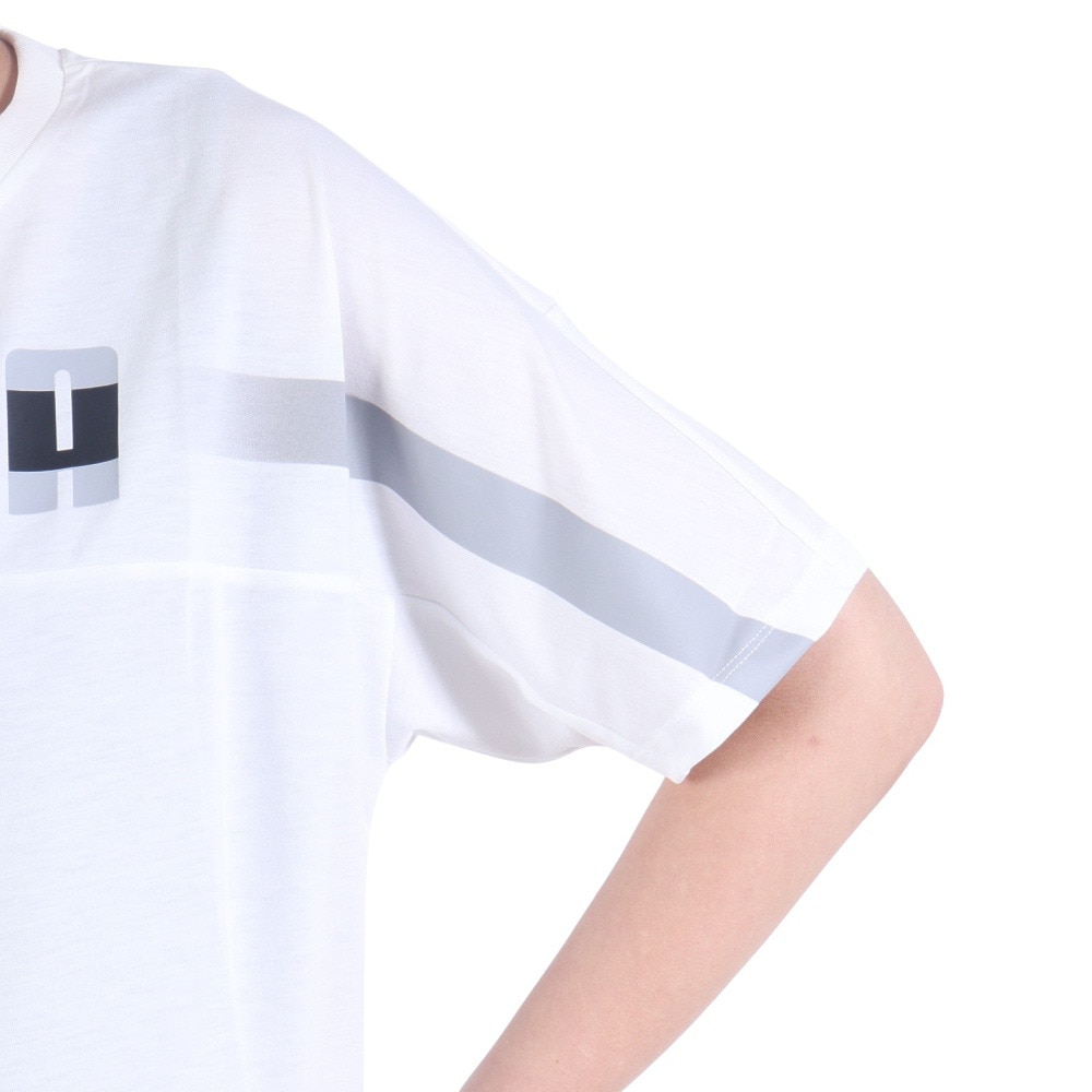 プーマ（PUMA）（レディース）トレインエッジ クロップ 半袖Tシャツ 525206 02 WHT