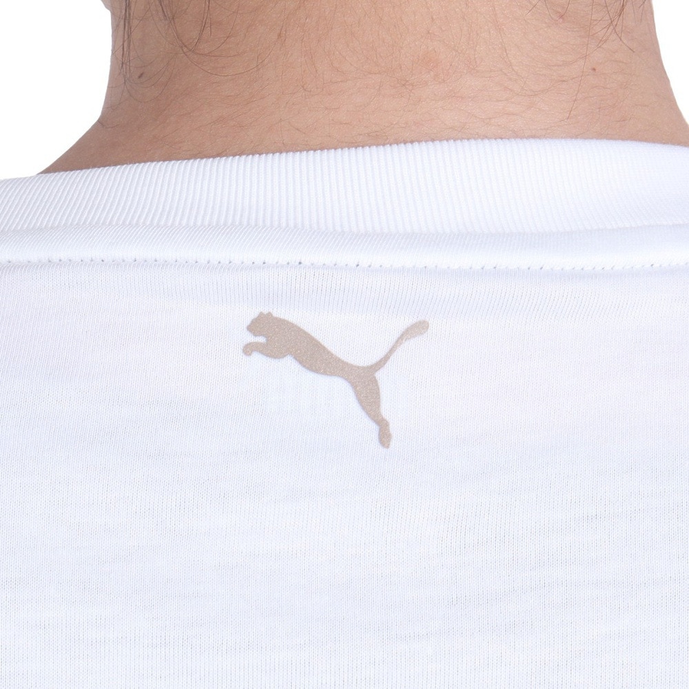 プーマ（PUMA）（レディース）トレインエッジ クロップ 半袖Tシャツ 525206 02 WHT